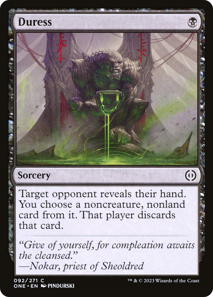 Image of Duress [Phyrexia: All Will Be One]