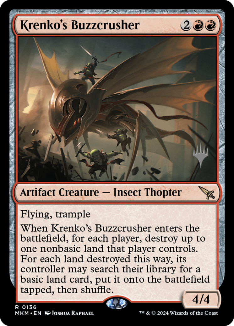 Image of Krenko's Buzzcrusher (Promo Pack) [Murders at Karlov Manor Promos]