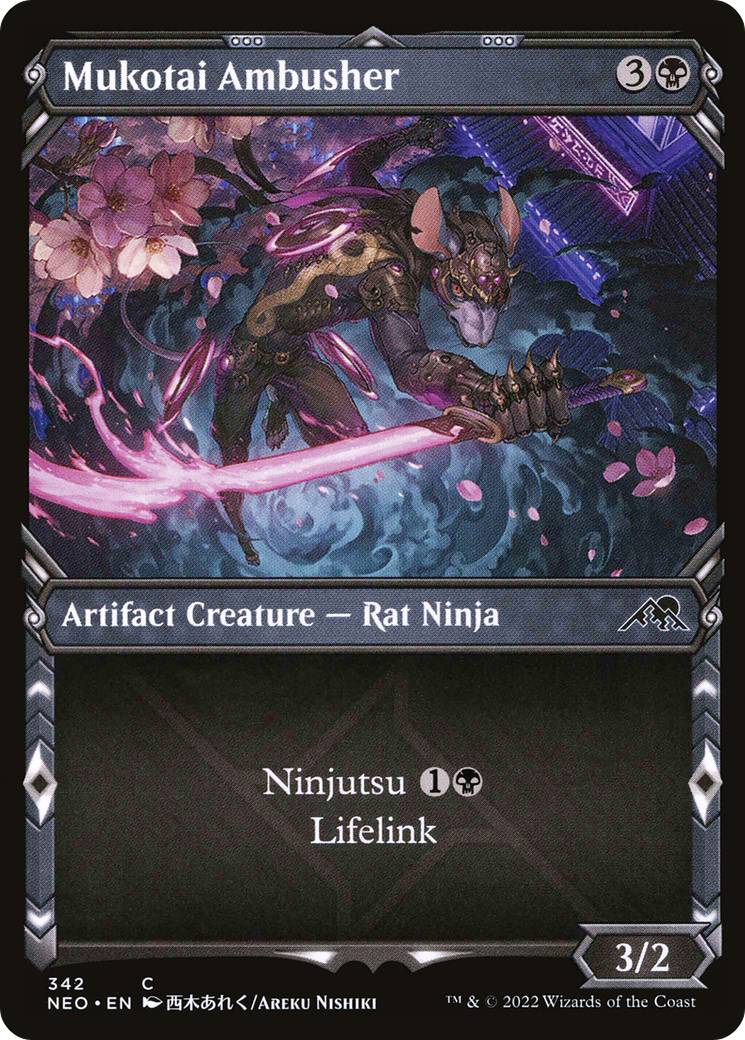 Image of Mukotai Ambusher (Showcase Ninja) [Kamigawa: Neon Dynasty]