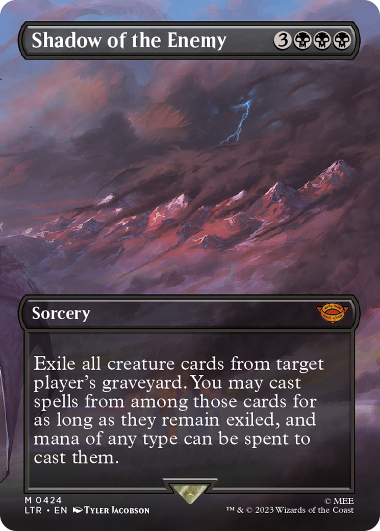 Image of Shadow of the Enemy (Borderless Alternate Art) [The Lord of the Rings: Tales of Middle-Earth]