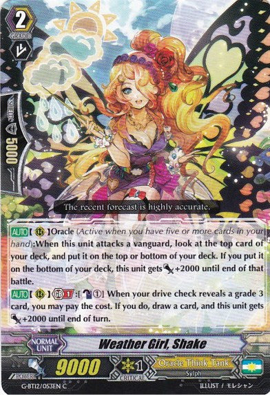 Image of Weather Girl, Shake (G-BT12/053EN) [Dragon King's Awakening]