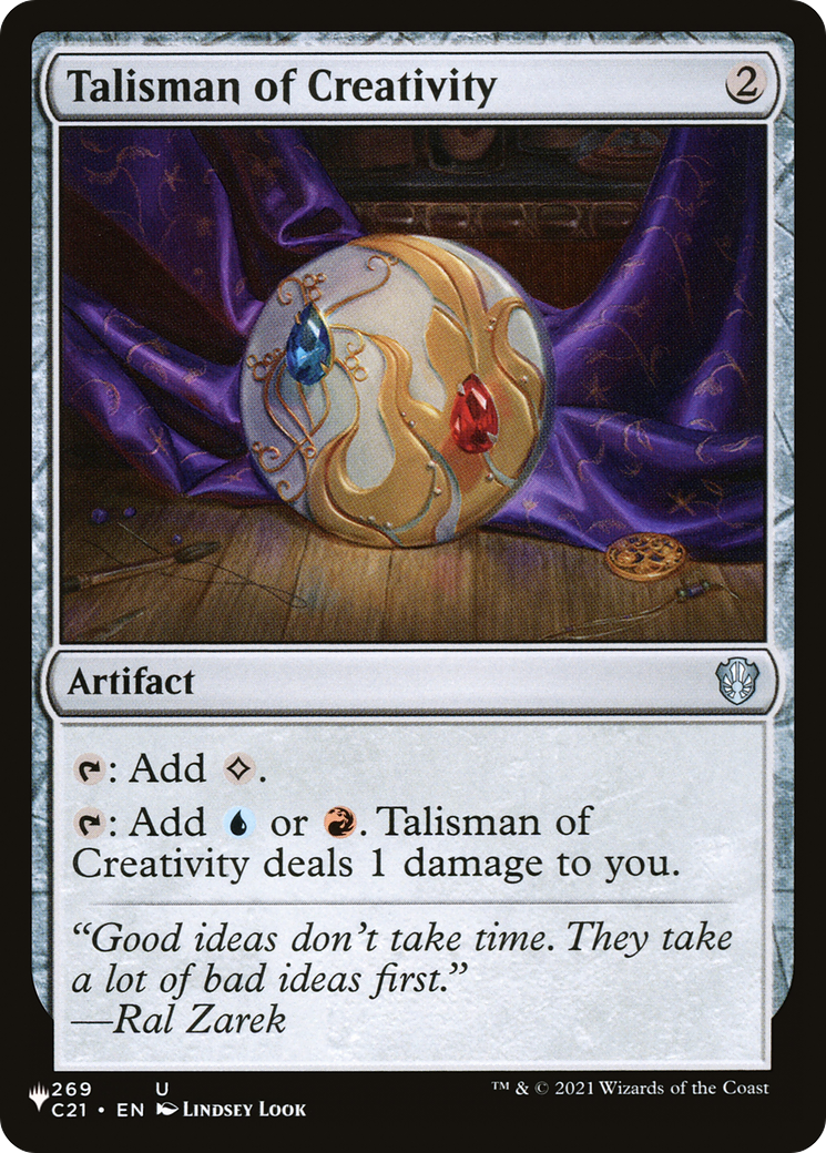 Image of Talisman of Creativity [Secret Lair: Heads I Win, Tails You Lose]