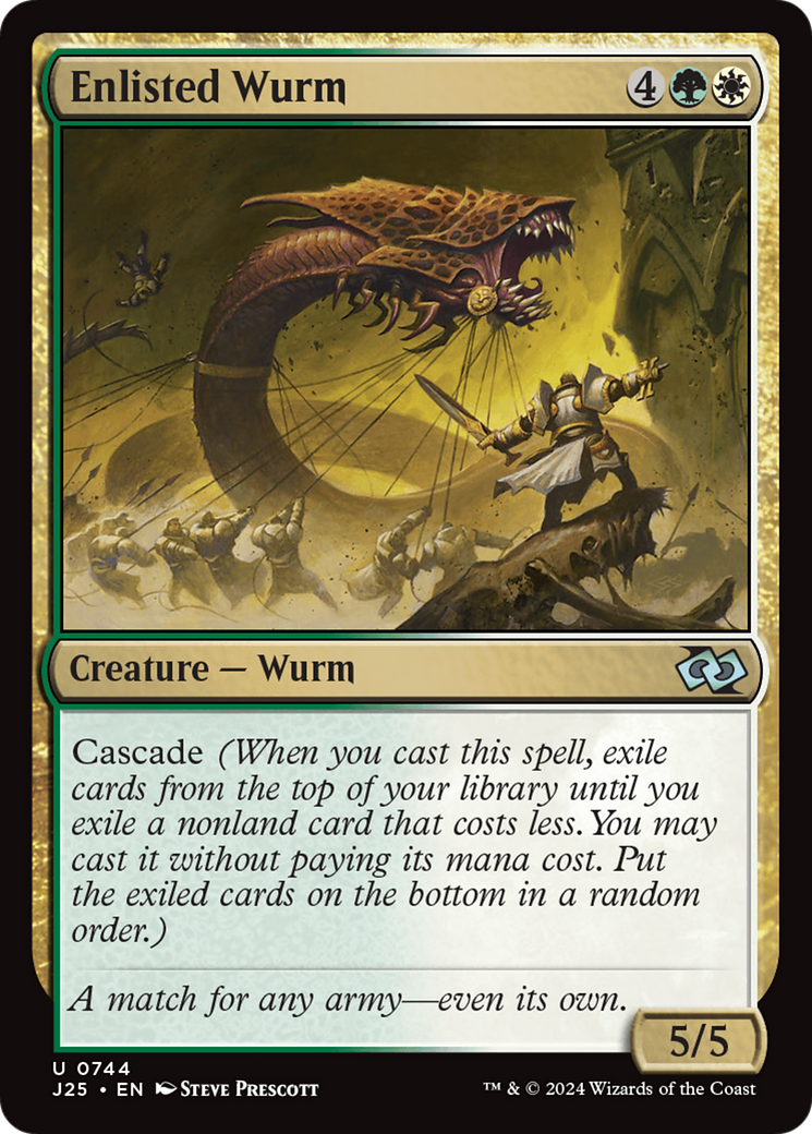 Image of Enlisted Wurm [Foundations Jumpstart]