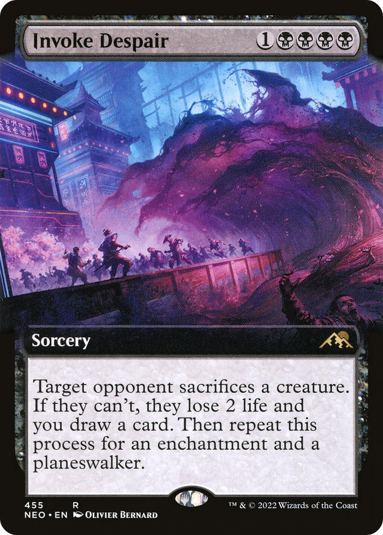 Image of Invoke Despair (Extended Art) [Kamigawa: Neon Dynasty]