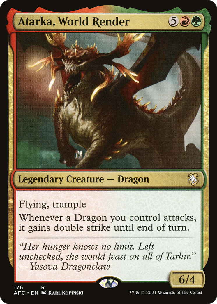 Image of Atarka, World Render [Dungeons & Dragons: Adventures in the Forgotten Realms Commander]