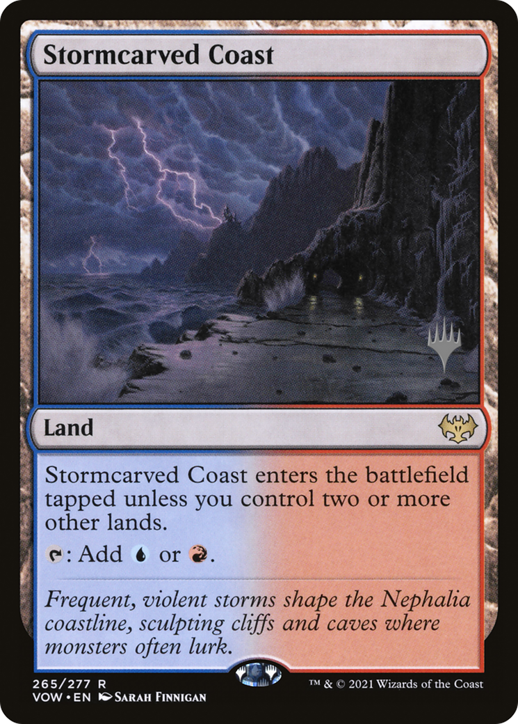 Image of Stormcarved Coast (Promo Pack) [Innistrad: Crimson Vow Promos]