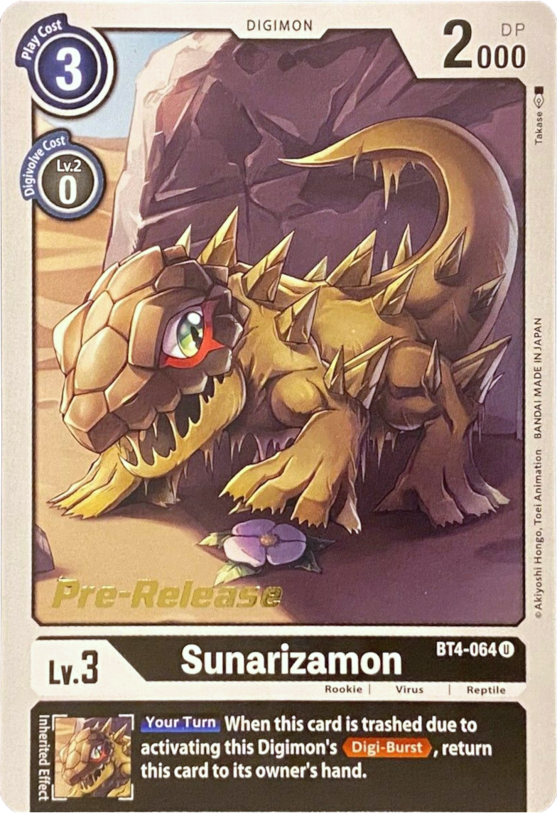 Image of Sunarizamon [BT4-064] [Great Legend Pre-Release Promos]