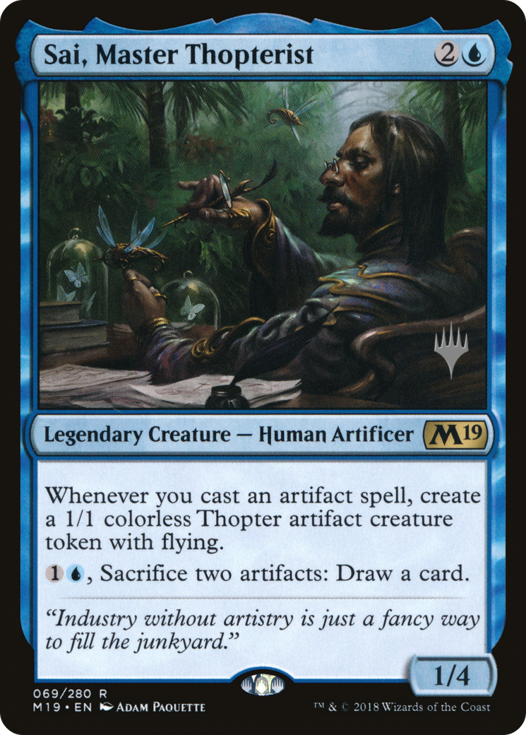 Image of Sai, Master Thopterist (Promo Pack) [Core Set 2019 Promos]