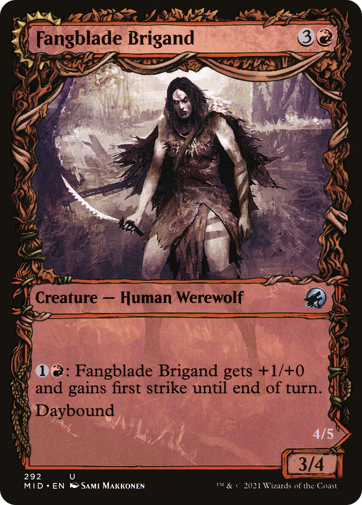 Image of Fangblade Brigand // Fangblade Eviscerator (Showcase Equinox) [Innistrad: Midnight Hunt]