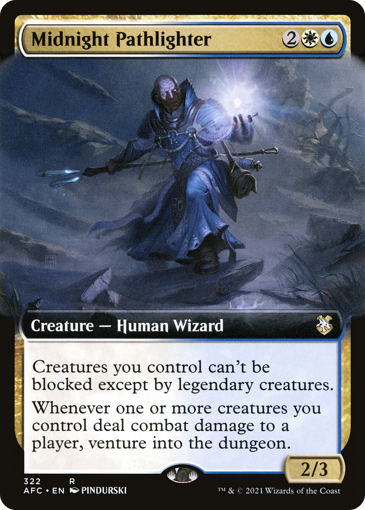 Image of Midnight Pathlighter (Extended Art) [Dungeons & Dragons: Adventures in the Forgotten Realms Commander]