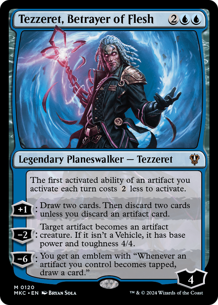 Image of Tezzeret, Betrayer of Flesh [Murders at Karlov Manor Commander]
