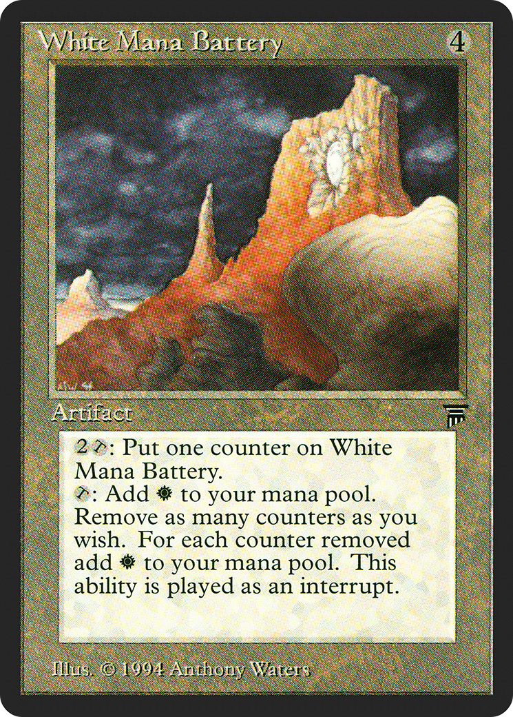 Image of White Mana Battery [Legends]