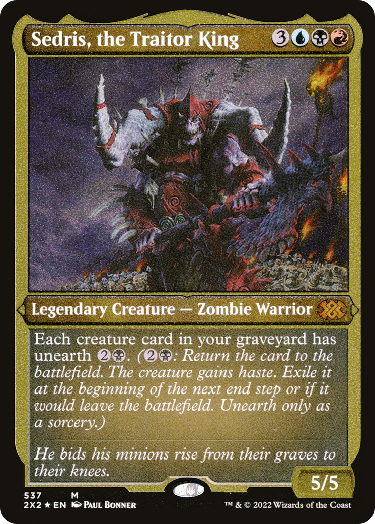 Image of Sedris, the Traitor King (Foil Etched) [Double Masters 2022]