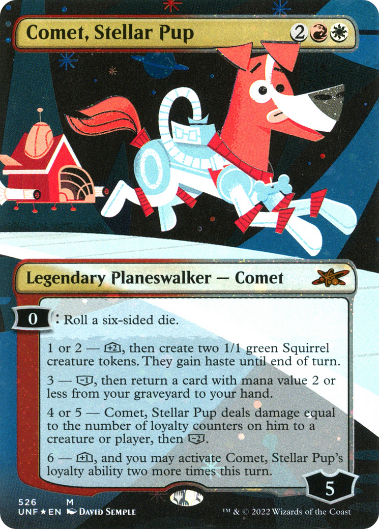 Image of Comet, Stellar Pup (Borderless) (Galaxy Foil) [Unfinity]