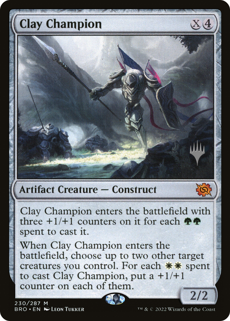 Image of Clay Champion (Promo Pack) [The Brothers' War Promos]