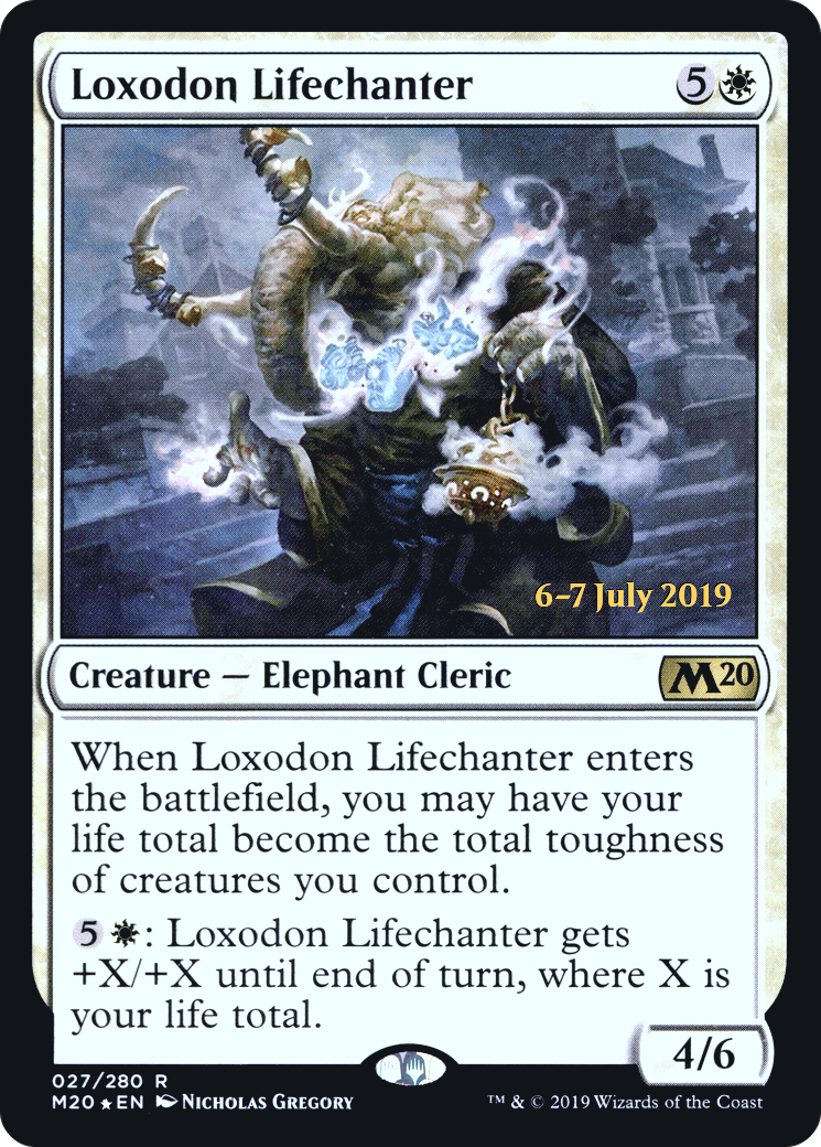 Image of Loxodon Lifechanter [Core Set 2020 Prerelease Promos]