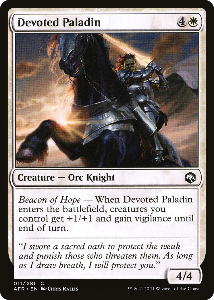Image of Devoted Paladin [Dungeons & Dragons: Adventures in the Forgotten Realms]