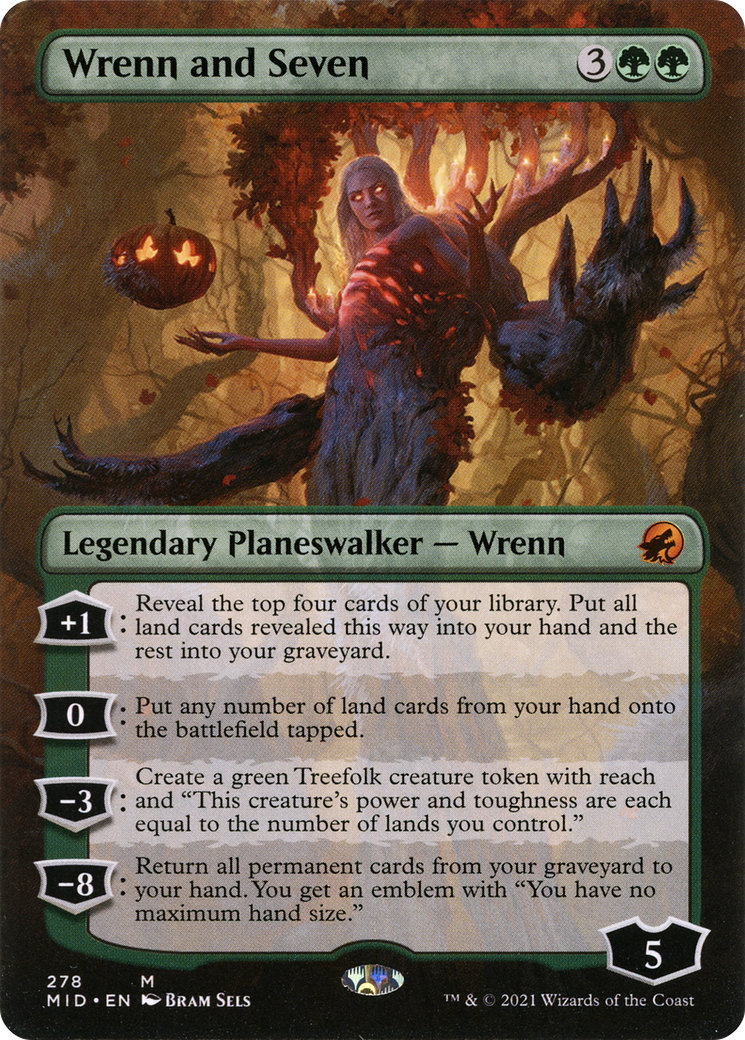 Image of Wrenn and Seven (Borderless) [Innistrad: Midnight Hunt]