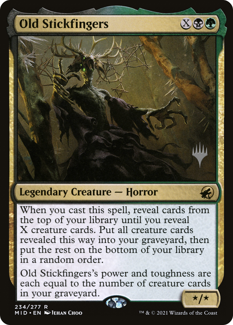 Image of Old Stickfingers (Promo Pack) [Innistrad: Midnight Hunt Promos]