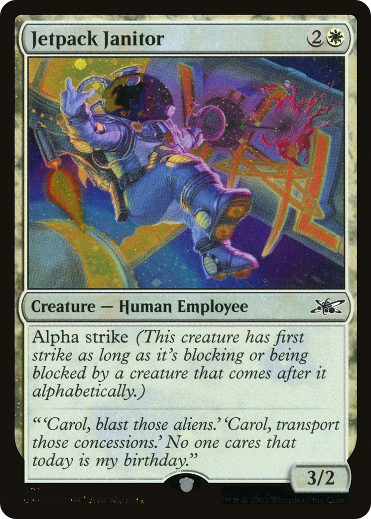 Image of Jetpack Janitor (Galaxy Foil) [Unfinity]