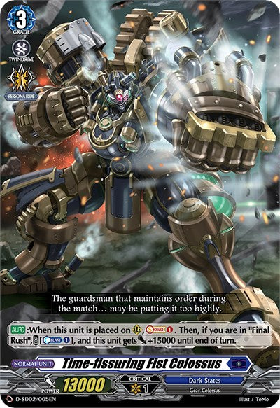 Image of Time-fissuring Fist Colossus (D-SD02/005EN) [Danji Momoyama: Tyrant Tiger]