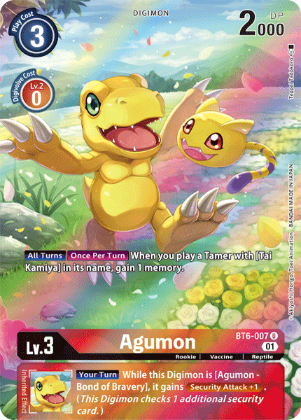 Image of Agumon [BT6-007] (Alternate Art) [Double Diamond]