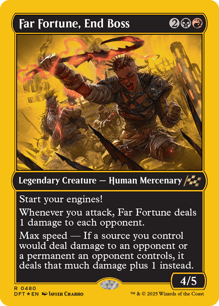 Image of Far fortune, End Boss (First-Place Foil) [Aetherdrift]