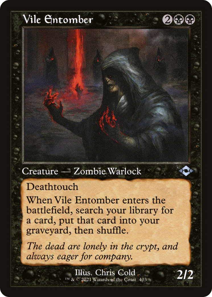Image of Vile Entomber (Retro Frame) (MH2-403) - Modern Horizons 2 Etched Foil