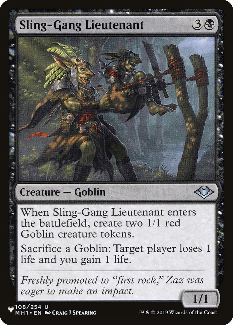 Image of Sling-Gang Lieutenant [The List]