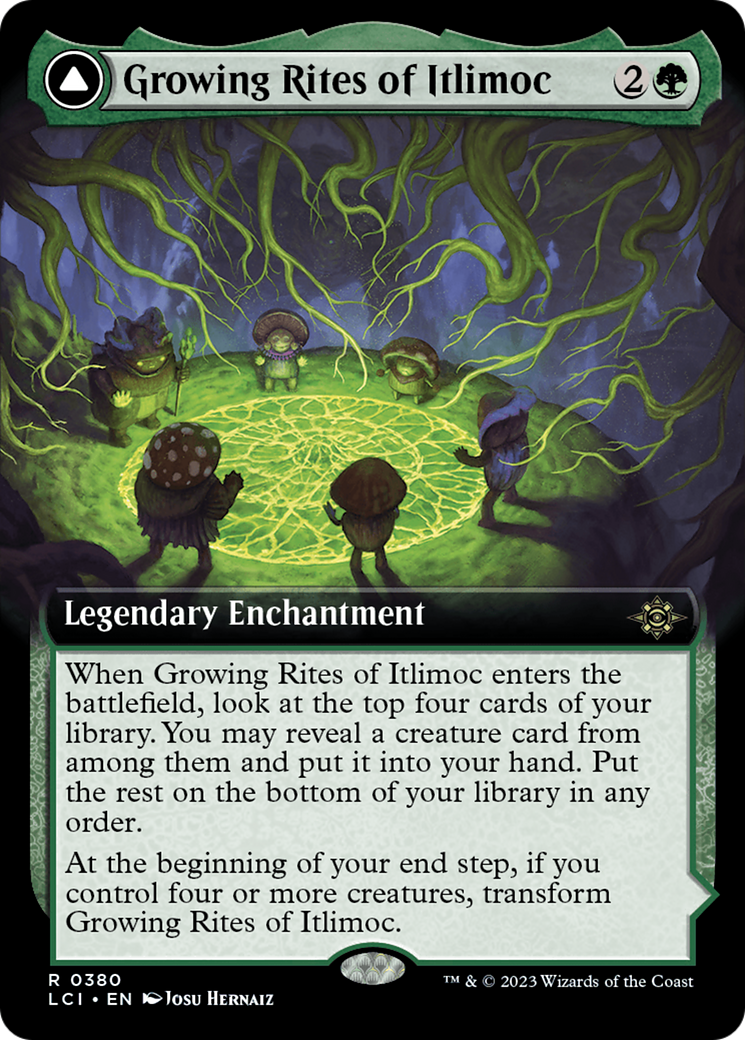 Image of Growing Rites of Itlimoc // Itlimoc, Cradle of the Sun (Extended Art) [The Lost Caverns of Ixalan]