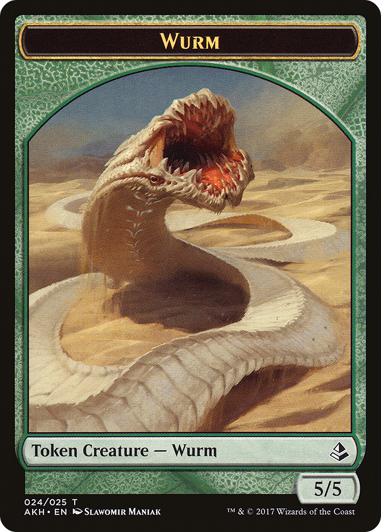 Image of Wurm Token (AKH-024) - Amonkhet Tokens Foil