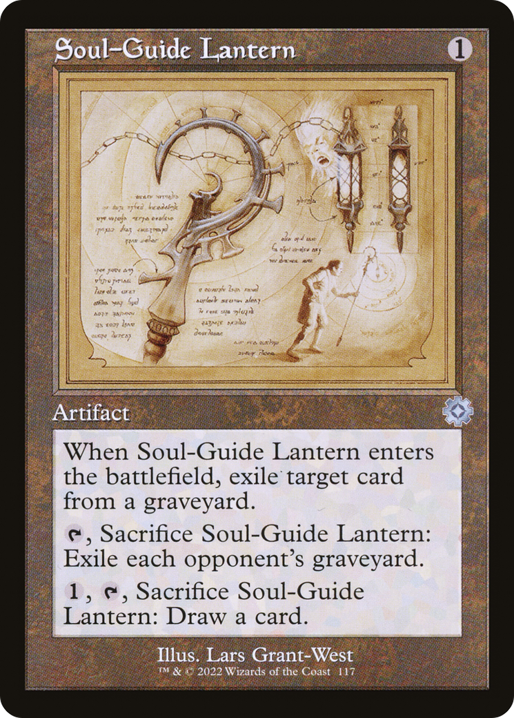 Image of Soul-Guide Lantern (Retro Schematic) [The Brothers' War Retro Artifacts]