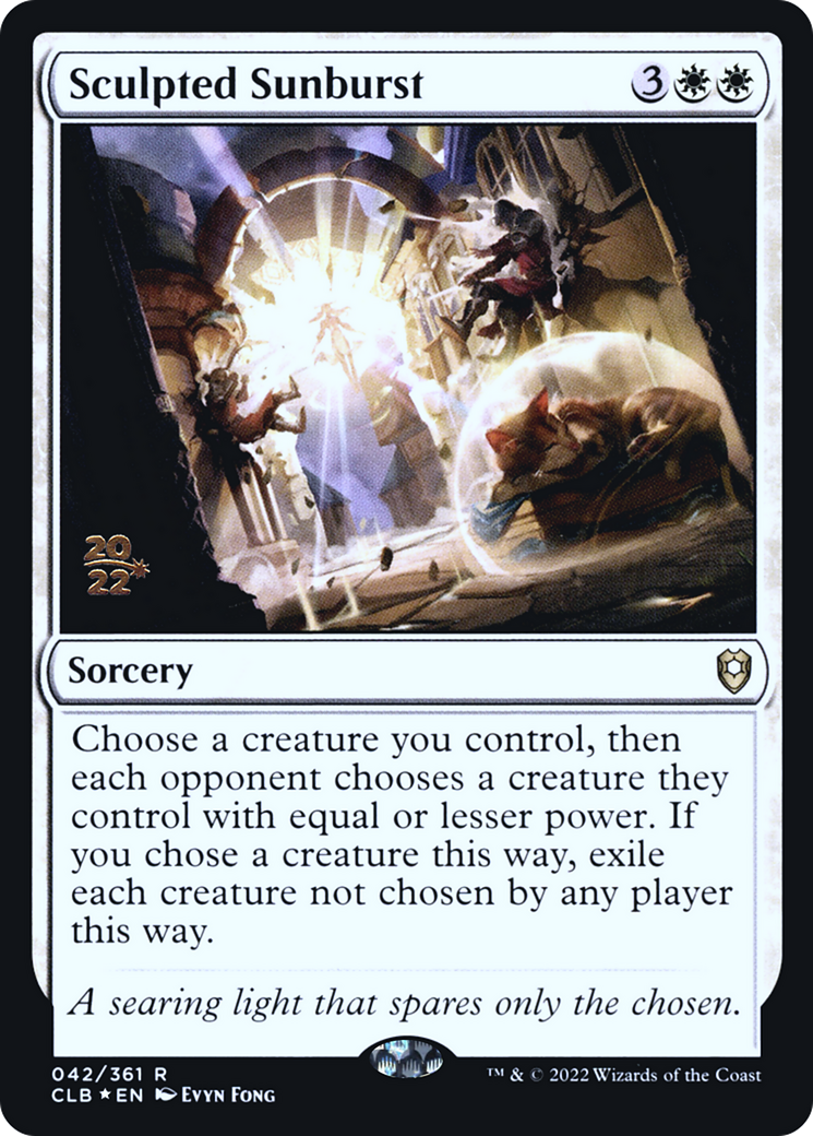 Image of Sculpted Sunburst [Commander Legends: Battle for Baldur's Gate Prerelease Promos]