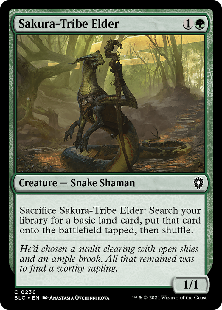 Image of Sakura-Tribe Elder [Bloomburrow Commander]