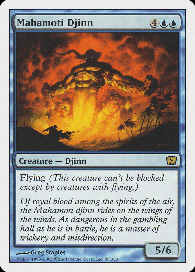 Image of Mahamoti Djinn (9th Edition) [Oversize Cards]