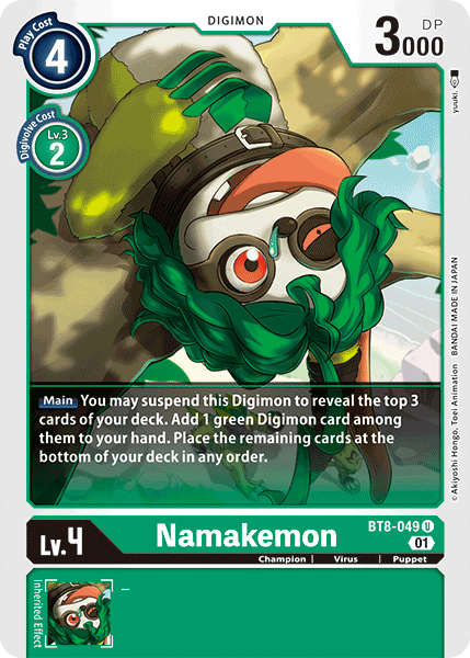 Image of Namakemon [BT8-049] [New Awakening]