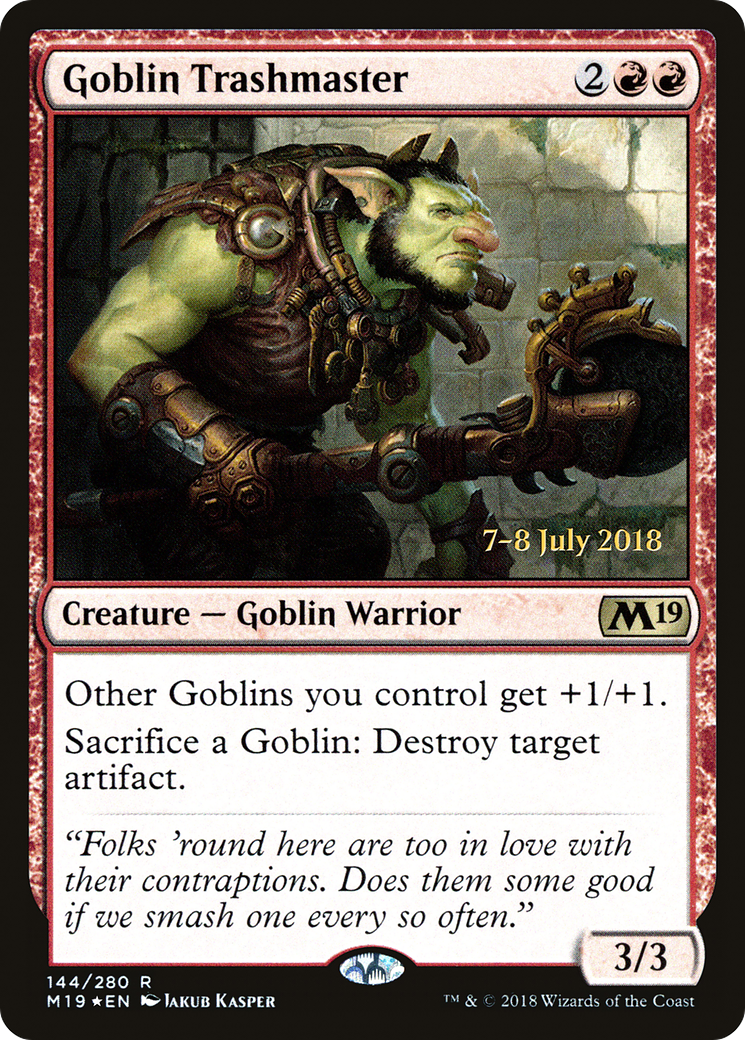 Image of Goblin Trashmaster [Core Set 2019 Prerelease Promos]