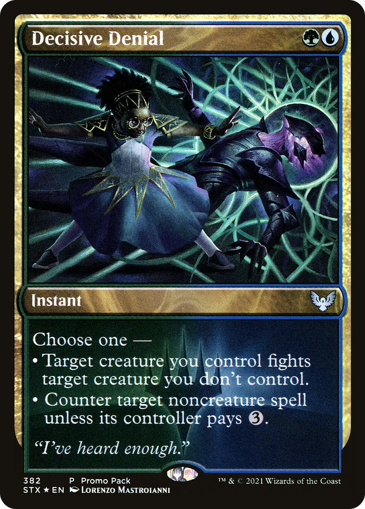 Image of Decisive Denial (Promo Pack) [Strixhaven: School of Mages Promos]