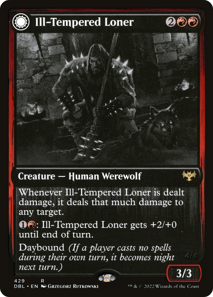 Image of Ill-Tempered Loner // Howlpack Avenger [Innistrad: Double Feature]