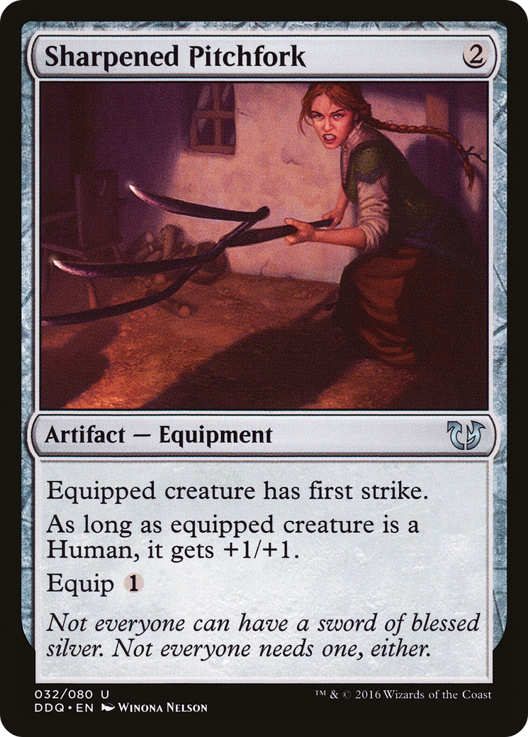 Image of Sharpened Pitchfork [Duel Decks: Blessed vs. Cursed]