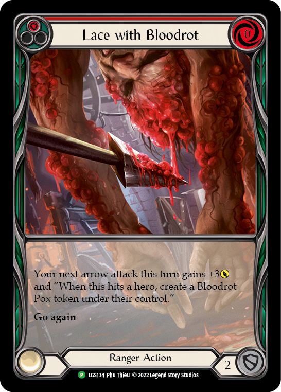 Image of Lace with Bloodrot (Red) [LGS134] (Promo)  Rainbow Foil