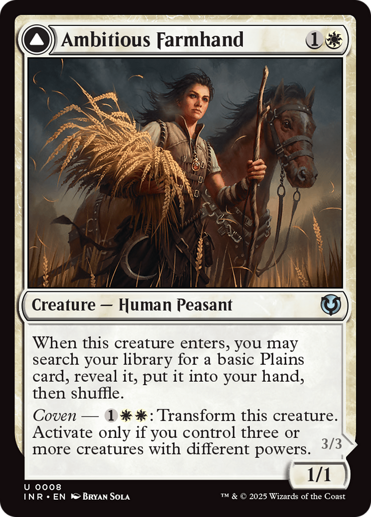 Image of Ambitious Farmhand // Seasoned Cathar [Innistrad Remastered]