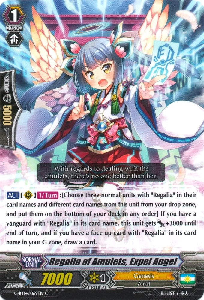 Image of Regalia of Amulets, Expel Angel (G-BT14/069EN) [Divine Dragon Apocrypha]