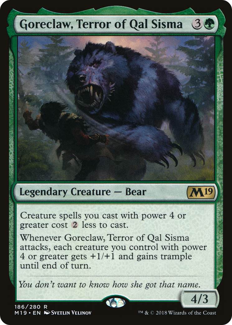 Image of Goreclaw, Terror of Qal Sisma [Core Set 2019]