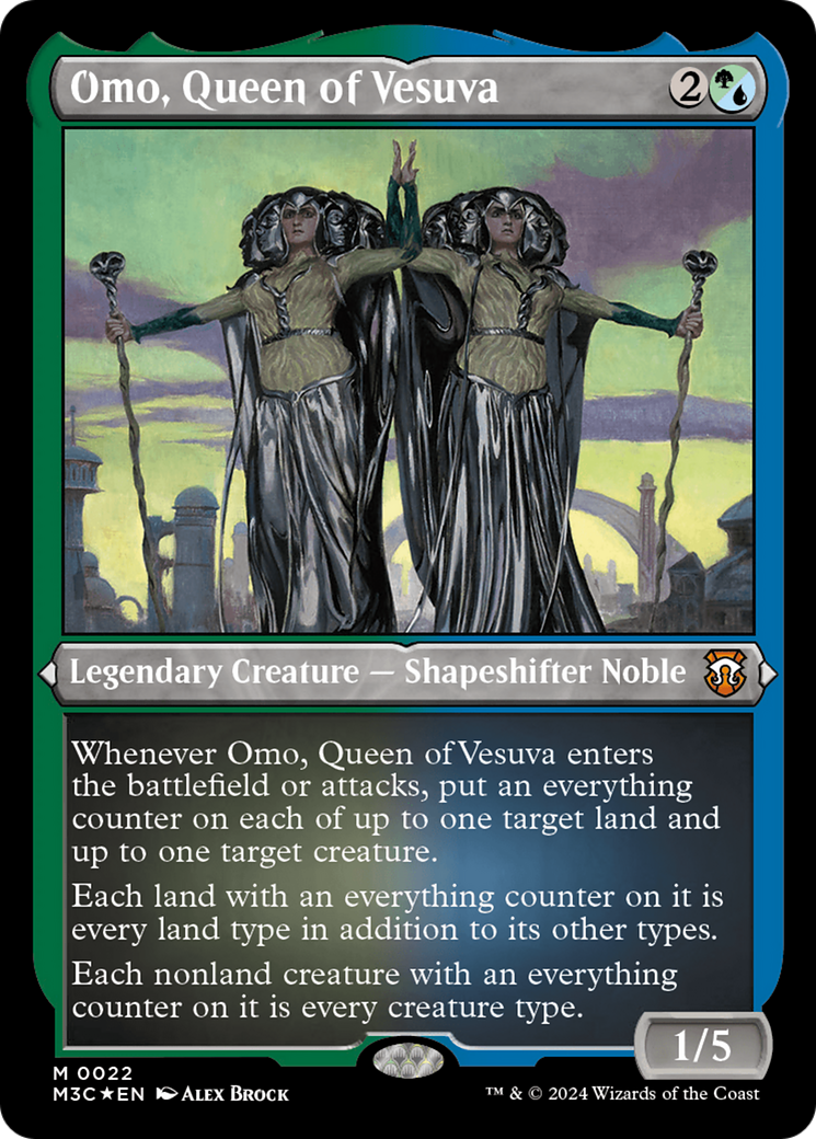Image of Omo, Queen of Vesuva (Foil Etched) [Modern Horizons 3 Commander]