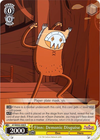 Image of Finn: Demonic Disguise (AT/WX02-008 R) [Adventure Time]