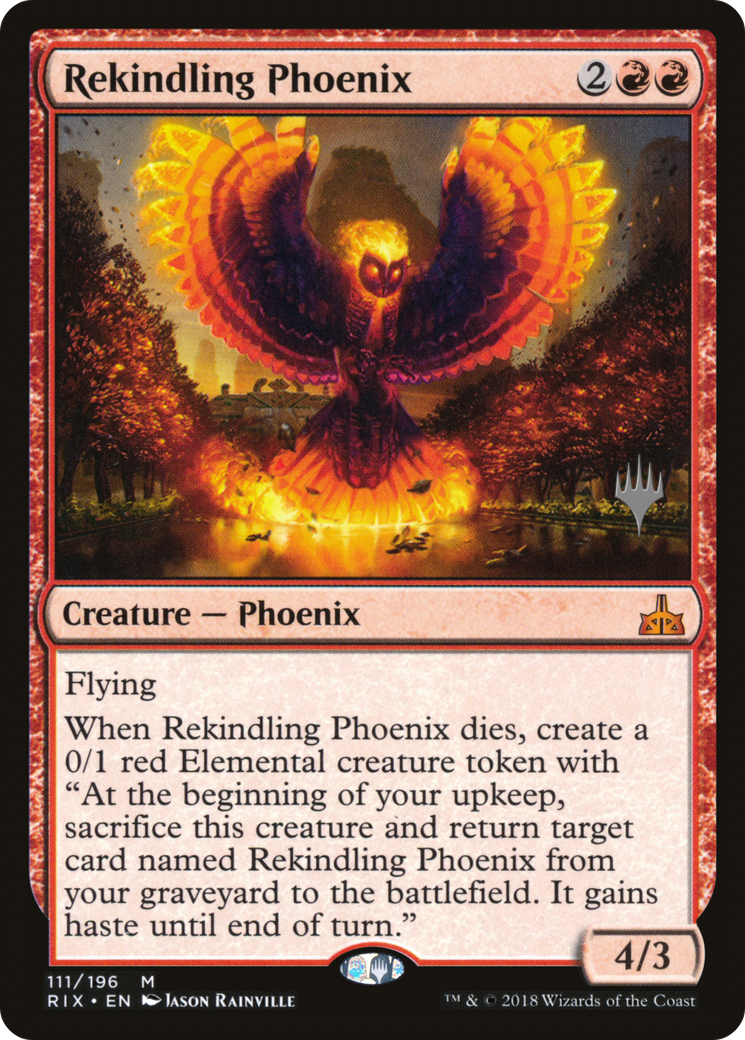 Image of Rekindling Phoenix (Promo Pack) [Rivals of Ixalan Promos]