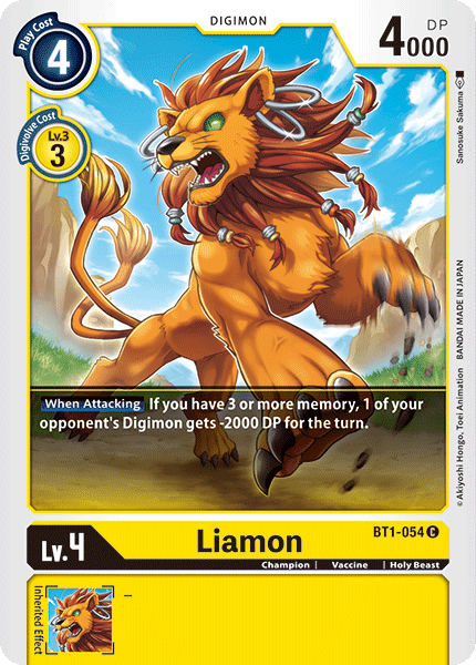 Image of Liamon [BT1-054] [Release Special Booster Ver.1.0]
