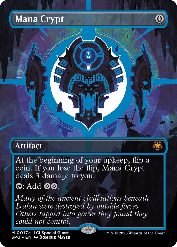 Image of Mana Crypt (0017c) (Borderless) [The Lost Caverns of Ixalan Special Guests]