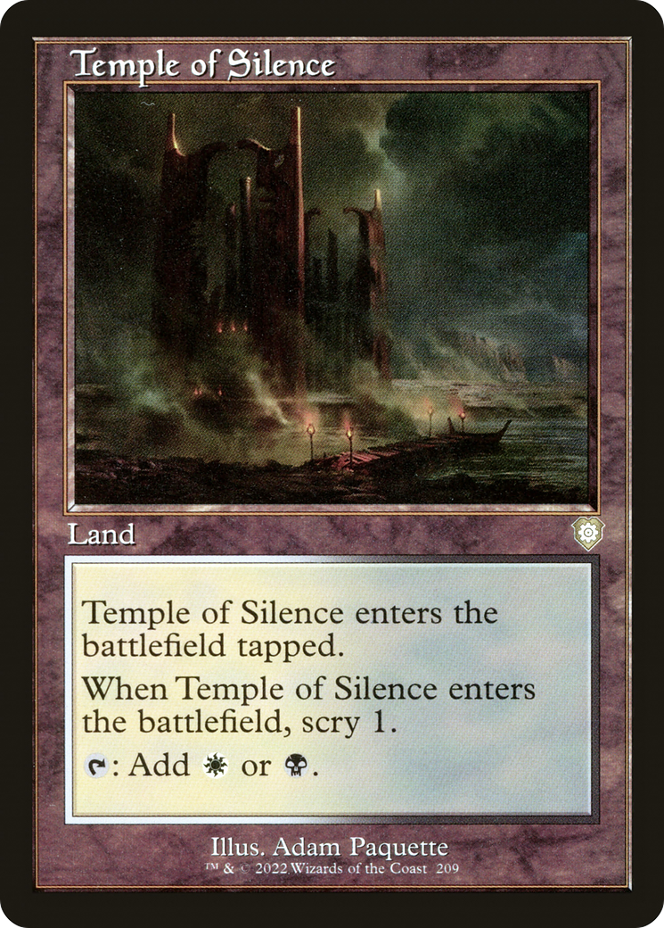 Image of Temple of Silence (Retro) [The Brothers' War Commander]